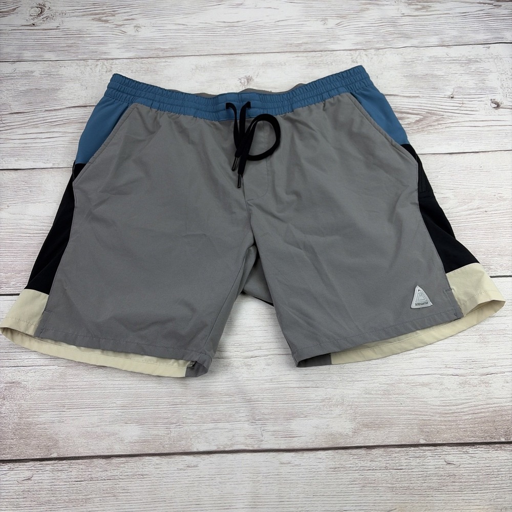 686 ATP Stretch Performance Short Men's XL Blue Ash Colorblock Outdoor Excellent